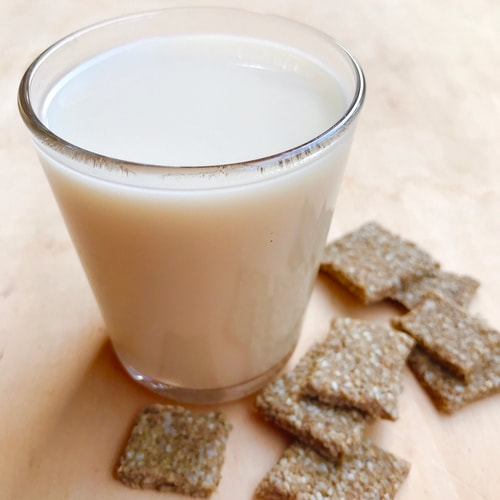 Glass of Toasted Sesame Seed Milk